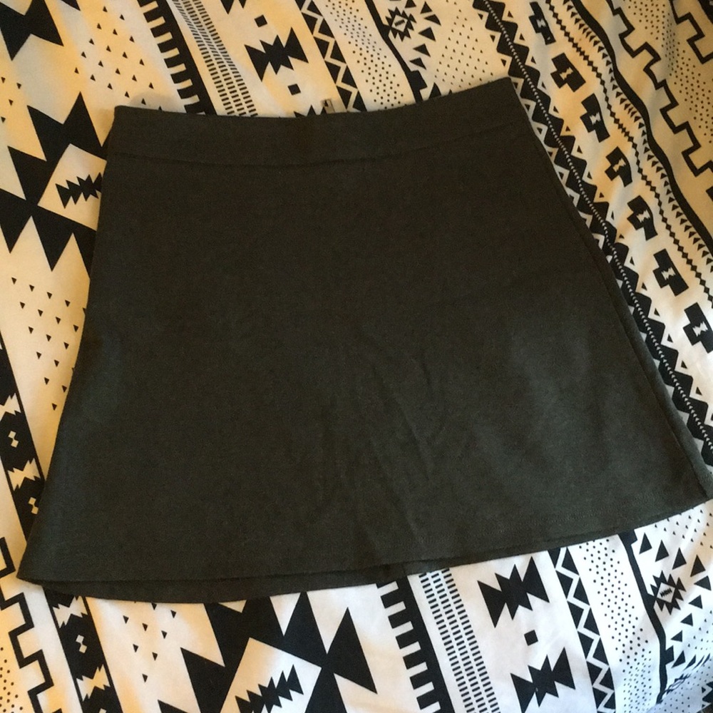 NEW Olive Gray Mini Skirt